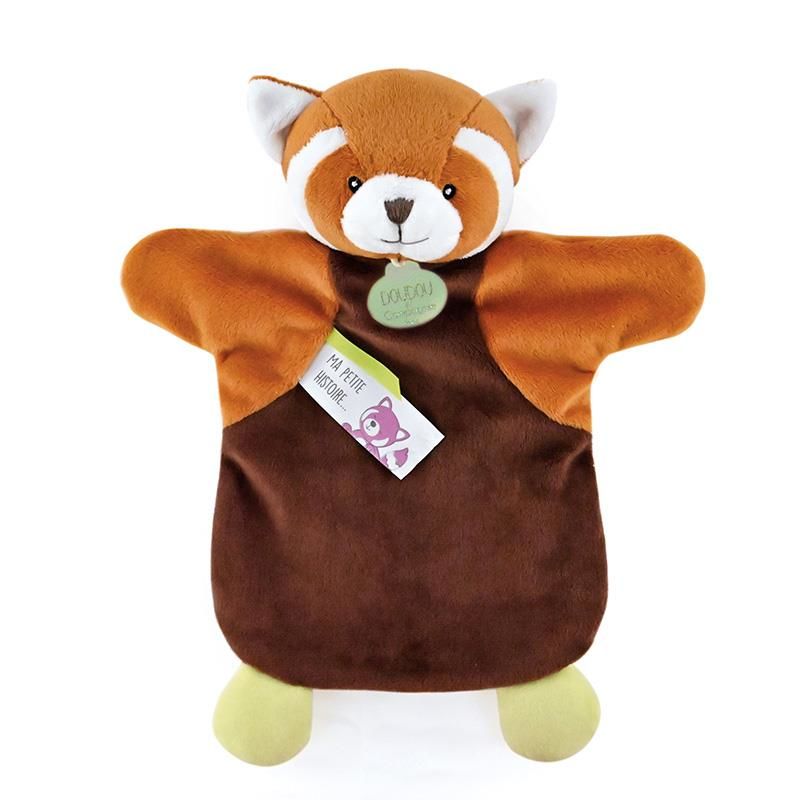  - marionnette panda roux marron 25 cm 